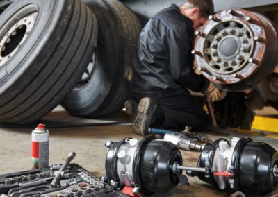 this is a picture of Madison commercial truck suspension repair